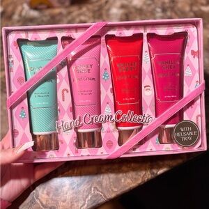 Hand Cream Collection Set by - Mint, Pink, Red, and Cream
